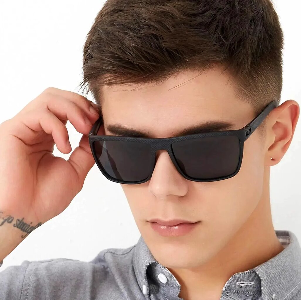 Polarizētas sporta saulesbrilles vīriešiem G55 melnas
