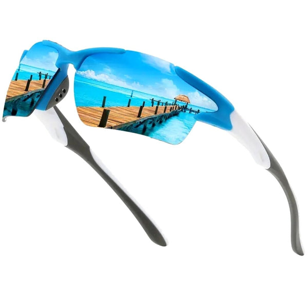 Polarizētas sporta saulesbrilles vīriešiem H17 zilas