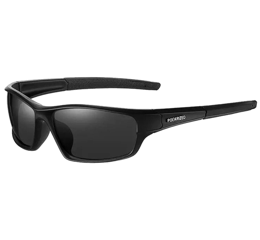 Polarizētas sporta saulesbrilles vīriešiem H25 melnas