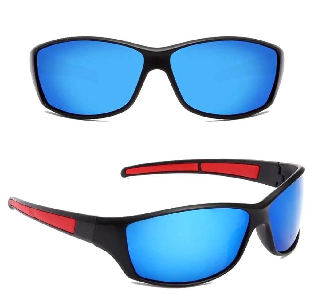 Polarizētas sporta saulesbrilles vīriešiem O40 zilas