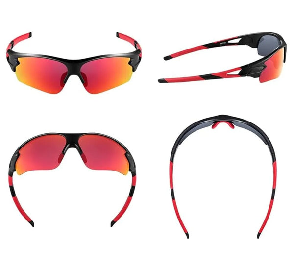 Polarizētas sporta saulesbrilles vīriešiem R10 sarkanas 