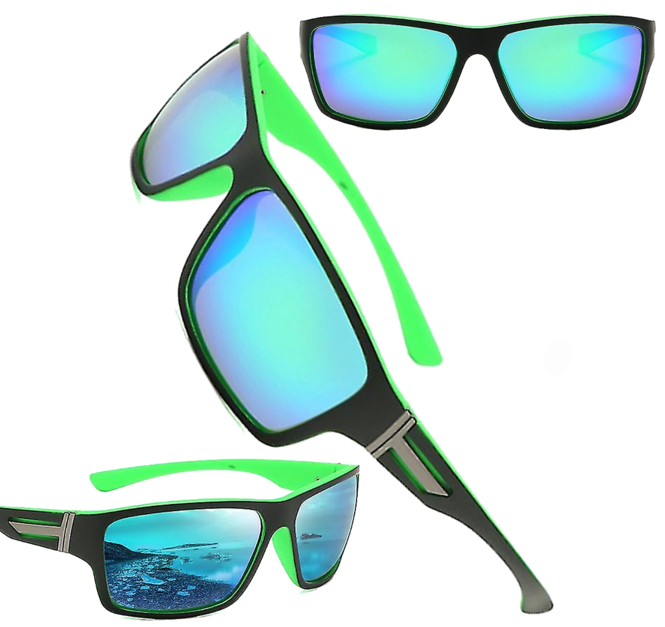 Polarizētas sporta brilles vīriešiem U54, zaļas