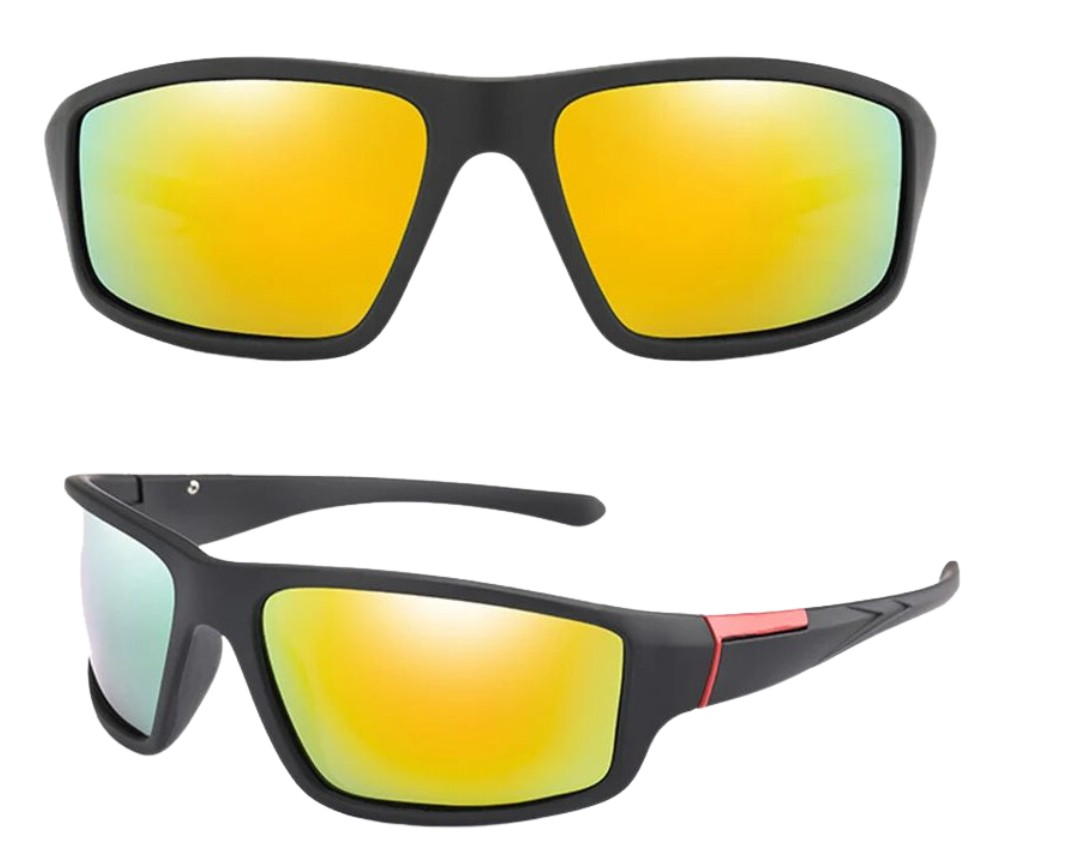 Polarizētas sporta brilles vīriešiem U87, dzeltenas