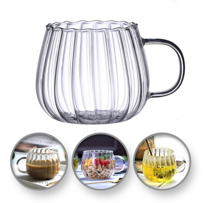 Krūze ar viļņotām sienām, ar rievu, 400 ml