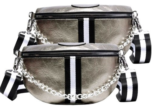 Sieviešu rokassoma C17 sudraba krāsā R314