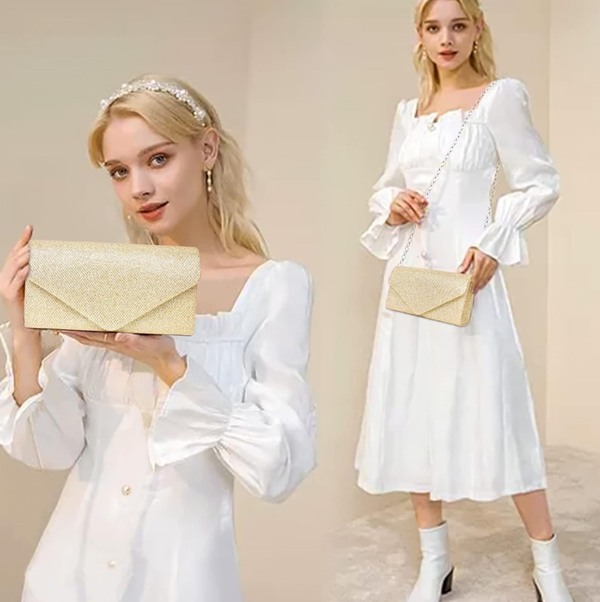 Sieviešu rokassoma E40, zelta krāsā R286