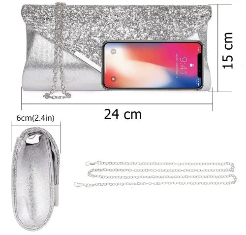 Sieviešu rokassoma G12 sudraba krāsā R269