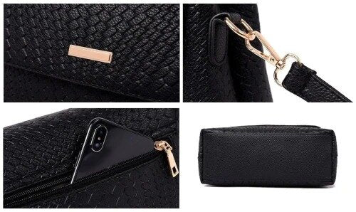 Sieviešu rokassoma G56 melna