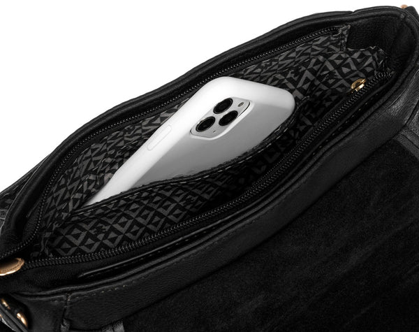 Sieviešu rokassomiņa LuluCastagnette DHOL melna R257