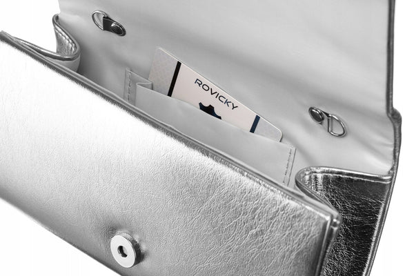 Sieviešu rokassoma Rovicky L4, sudraba krāsā R97