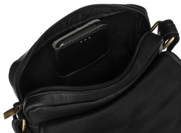Vīriešu rokassoma Peterson N15, melna R260