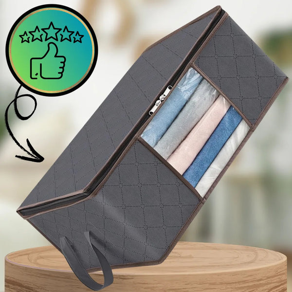3 organizatoru komplekts skapim, drēbēm un gultasveļai, 35L