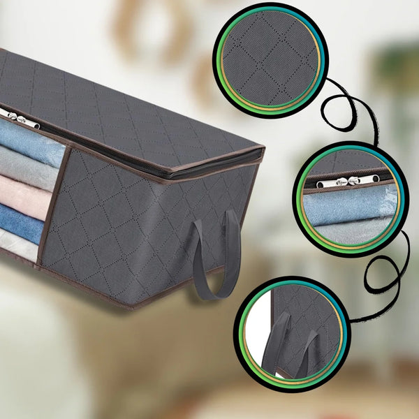 3 organizatoru komplekts skapim, drēbēm un gultasveļai, 35L