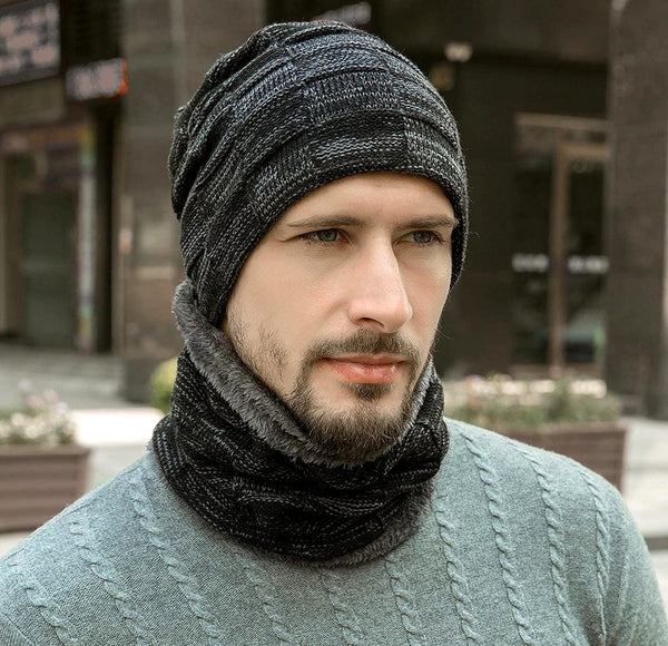 Šalles un cepures komplekts R88, pelēks