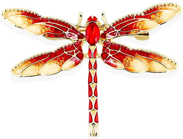 Broša ar Swarovski kristāliem, spāre