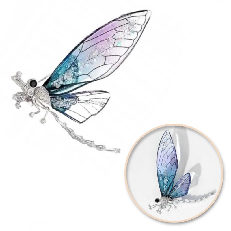 Broša Swarovski kristāli Dragonfly BZ169