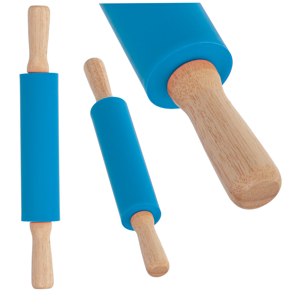 Silikona mīklas rullis 38cm T53, zils