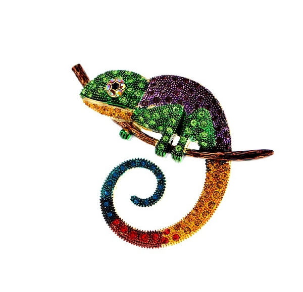 Krāsaina hameleona piespraude