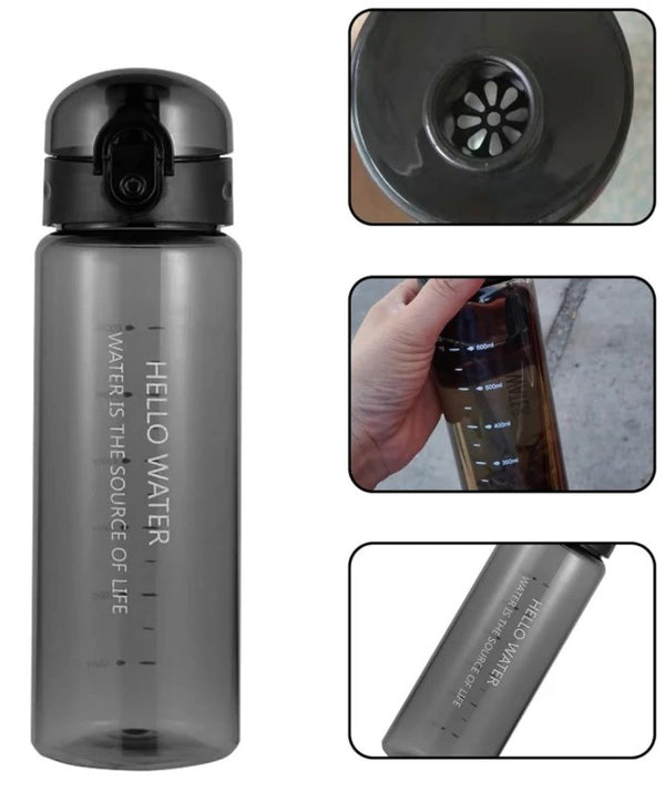Sporta pudele, 780 ml, melna