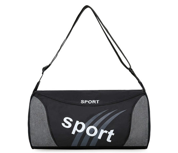 Vīriešu sporta soma A33, melna/pelēka
