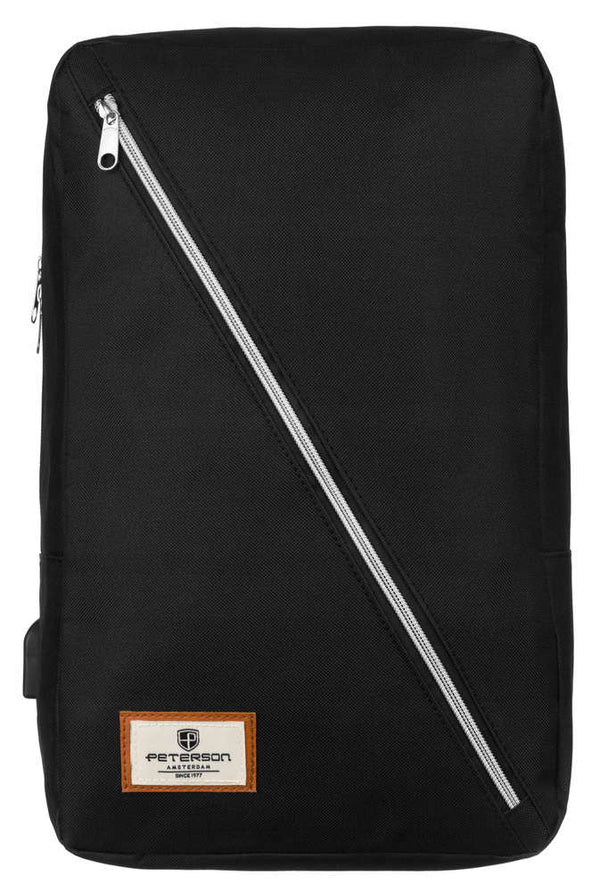 Ietilpīga ceļojumu mugursoma Peterson 08, melna R245