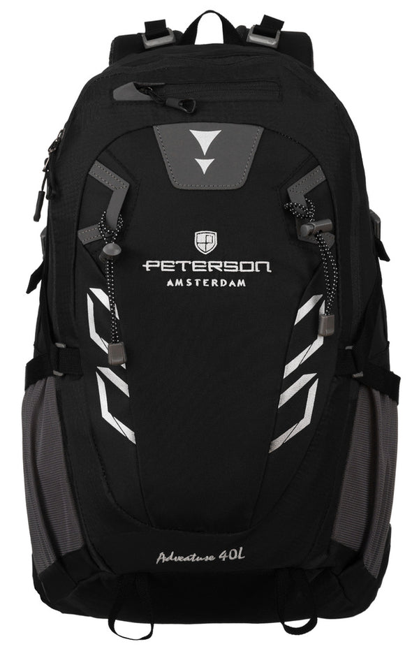Ietilpīga mugursoma Peterson S2, melna