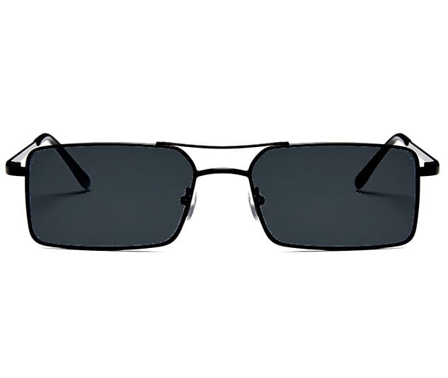 Unisex saulesbrilles, metāla, taisnstūrveida