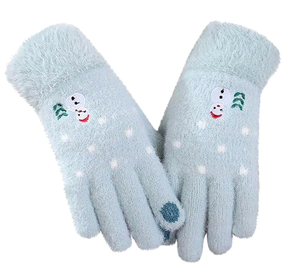 Bērnu ziemas cimdi meitenēm FD105 zaļi