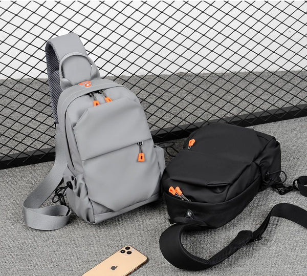 Vīriešu daudzfunkcionāla pretzagļu USB plecu mugursoma, melna