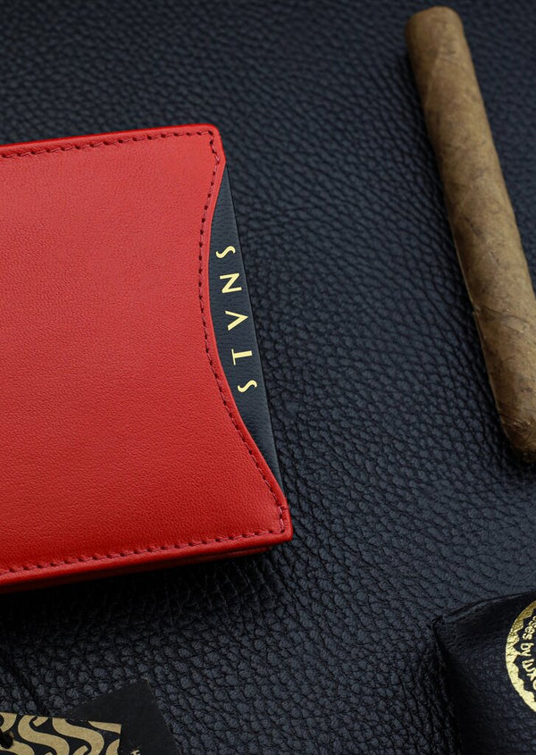 Vīriešu īstas ādas maks Stevens Z02/BR-325-R, RFID aizsardzība 