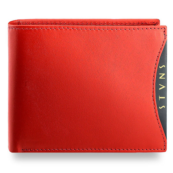 Vīriešu īstas ādas maks Stevens Z02/BR-325-R, RFID aizsardzība 