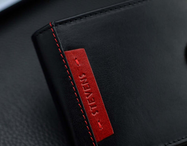 Vīriešu īstas ādas maks Stevens Z05-8888A-R, RFID aizsardzība 