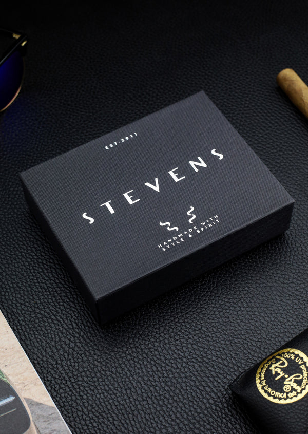 Vīriešu īstas ādas maks Stevens Z05, melns S514