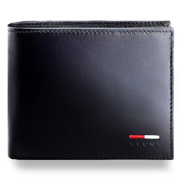 Vīriešu īstas ādas maks Stevens Z07-325-R, RFID aizsardzība 