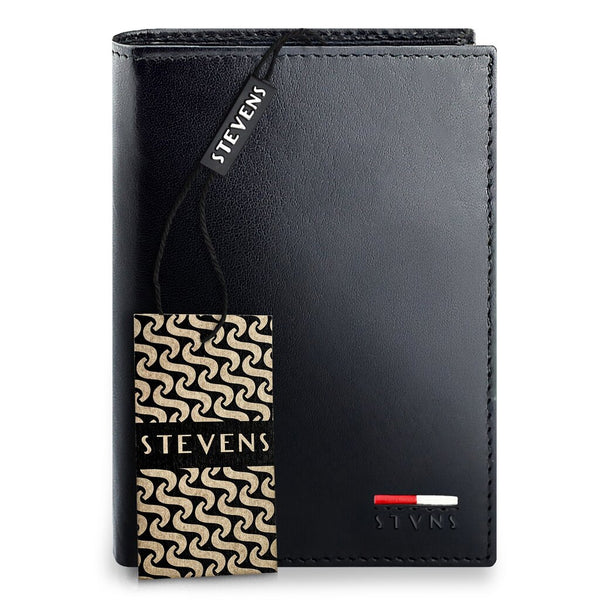 Vīriešu īstas ādas maks Stevens Z07-326-R, RFID aizsardzība 