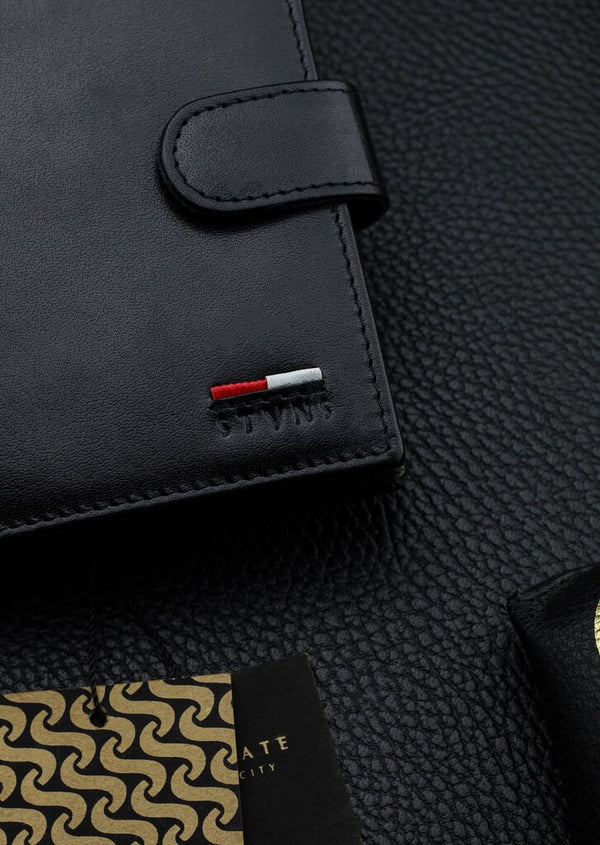 Vīriešu īstas ādas maks Stevens Z07-326A-R, RFID aizsardzība 