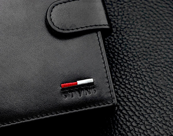 Vīriešu īstas ādas maks Stevens Z07-326A-R, RFID aizsardzība 