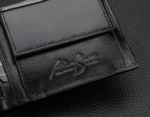 Vīriešu īstas ādas maks Stevens Z07-8888-R, RFID aizsardzība 