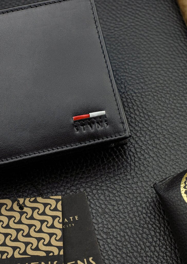 Vīriešu īstas ādas maks Stevens Z07-8888-R, RFID aizsardzība 