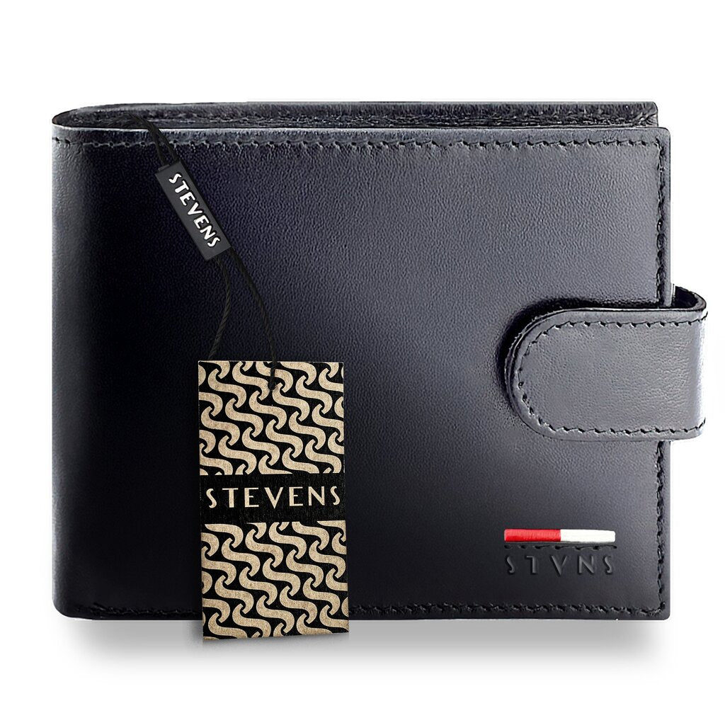 Vīriešu īstas ādas maks Stevens Z07-8888A-R, RFID aizsardzība 