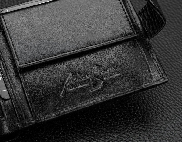 Vīriešu īstas ādas maks Stevens Z07-8888A-R, RFID aizsardzība 