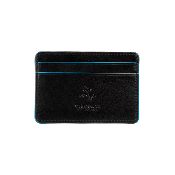 Vīriešu ādas karšu maks, Visconti Trento ALP90, melns, ar RFID aizsardzību
 S498