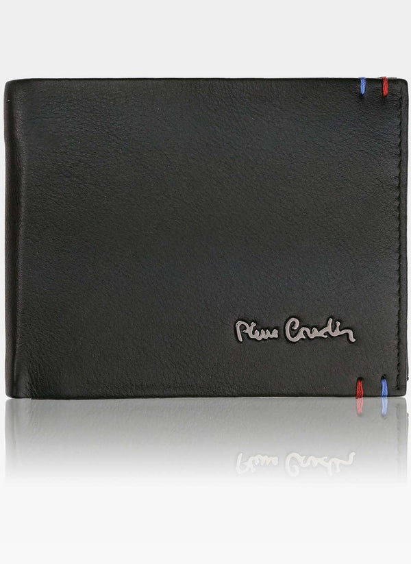 Vīriešu ādas maks Pierre Cardin Tilak22 8804 melns S456