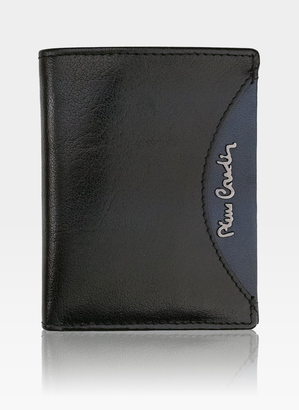 Vīriešu ādas maks Pierre Cardin Tilak29 1810 RFID melns + zils S451