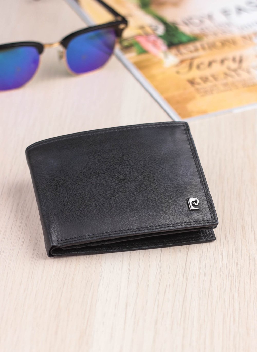 Vīriešu ādas maks Pierre Cardin Tilak47 8806, melns S444