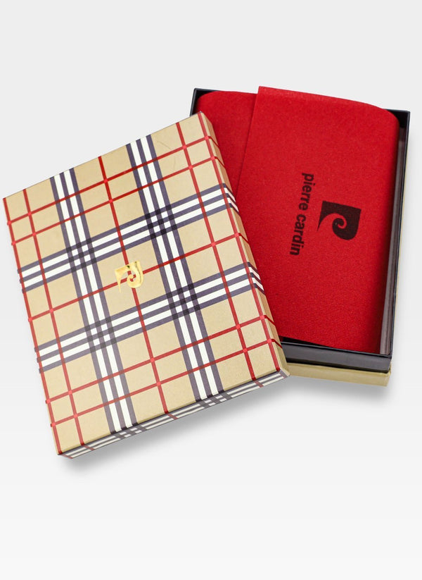 Vīriešu ādas maks Pierre Cardin Tilak50 1812 konjaka krāsā, RFID aizsardzība S443