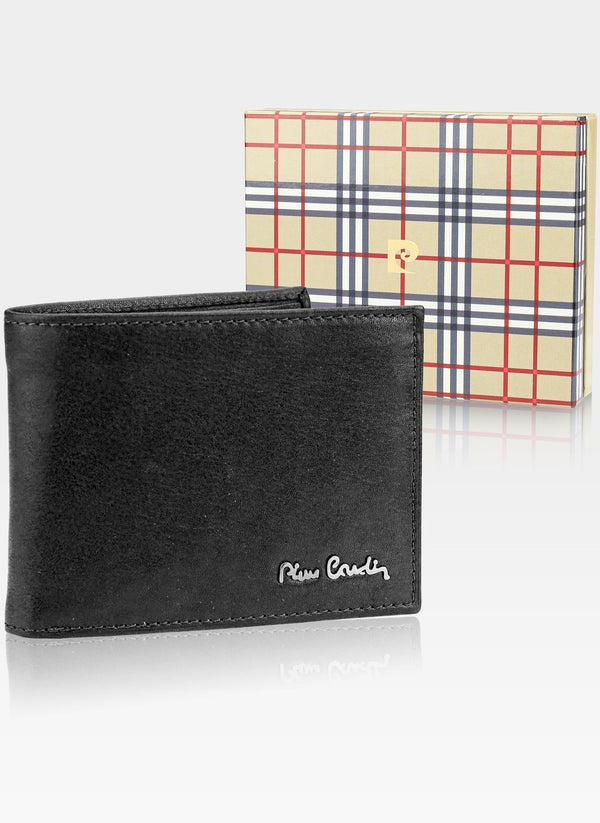 Vīriešu ādas maks Pierre Cardin Tilak50 8805 melns, ar RFID aizsardzību S442