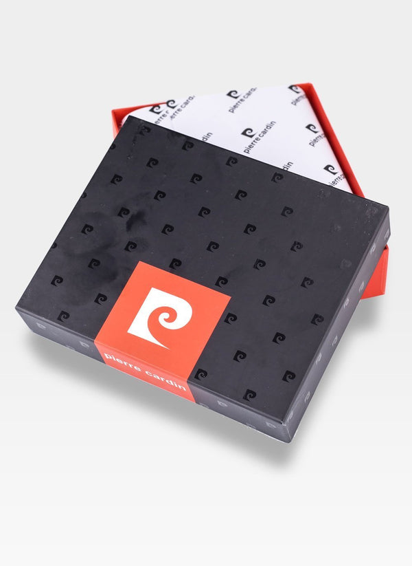 Vīriešu ādas maks Pierre Cardin Tilak58 326 melns ar RFID aizsardzību S436