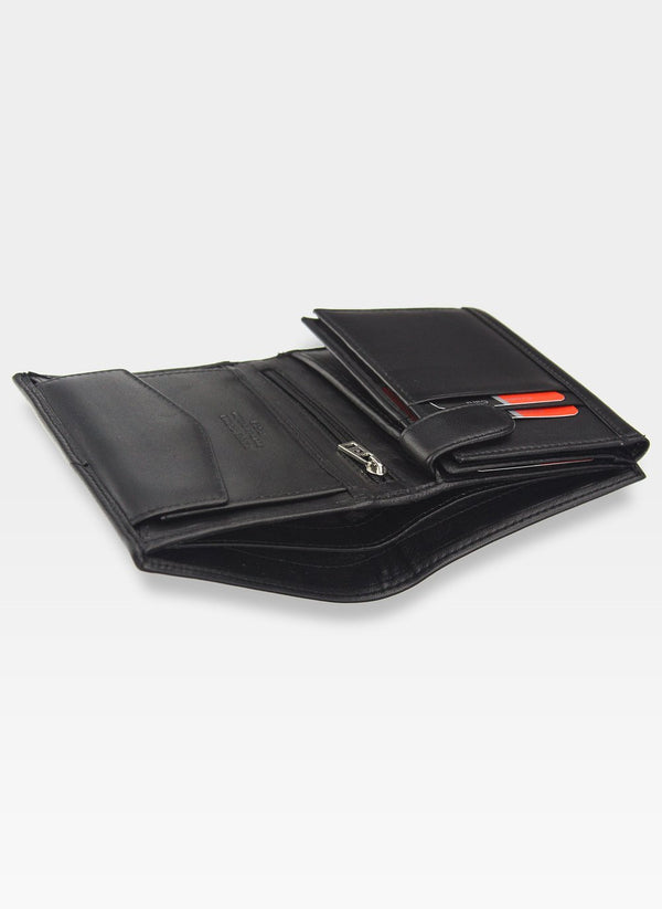 Vīriešu ādas maks Pierre Cardin Tilak58 326 melns ar RFID aizsardzību S436