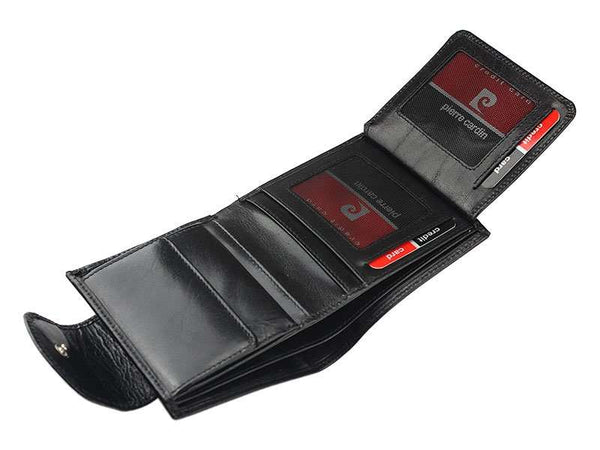 Vīriešu ādas maks Pierre Cardin YS520.10 479 NERO melnā krāsā S428